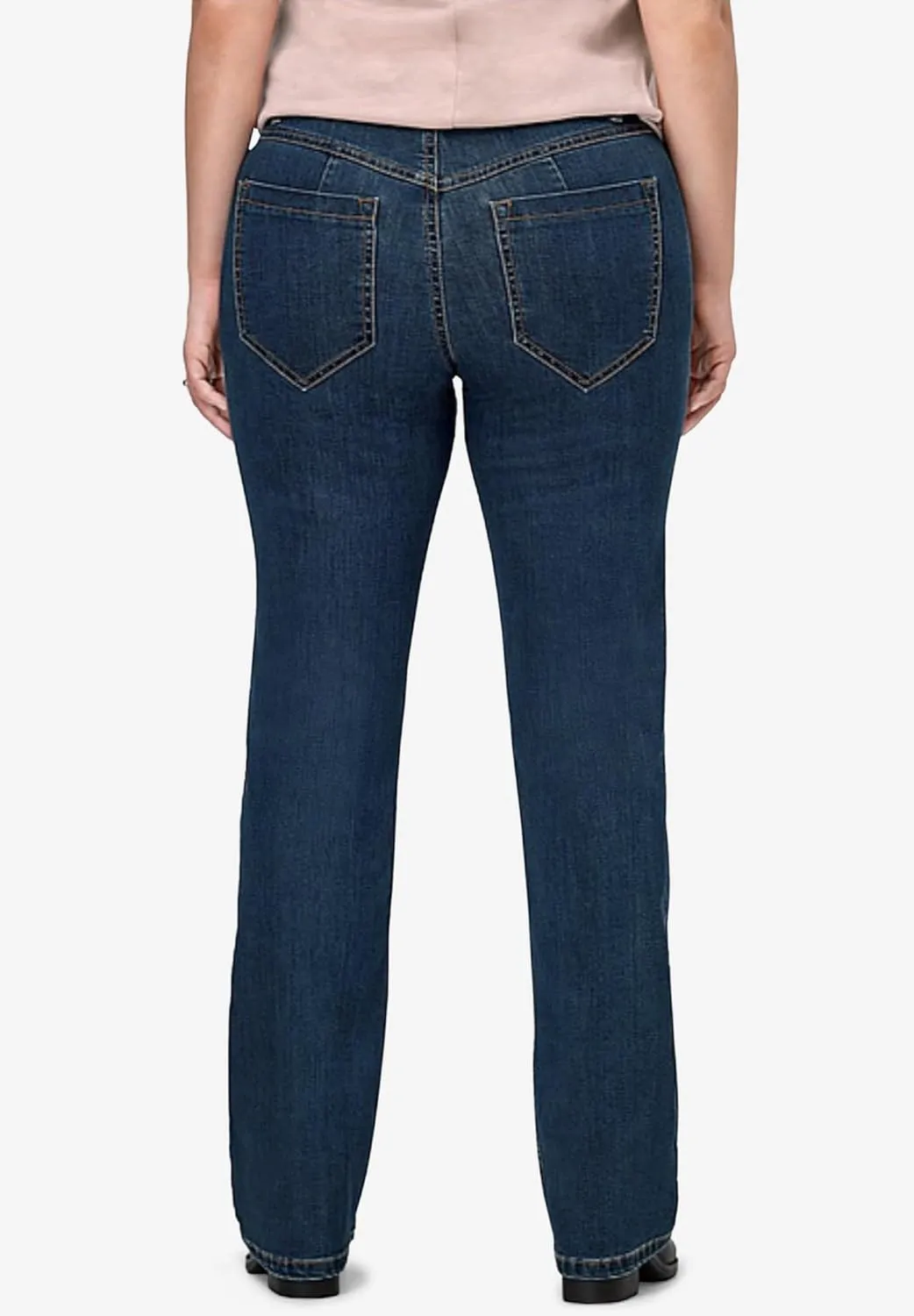 ellos Women's Plus Size Bootcut Stretch Jeans