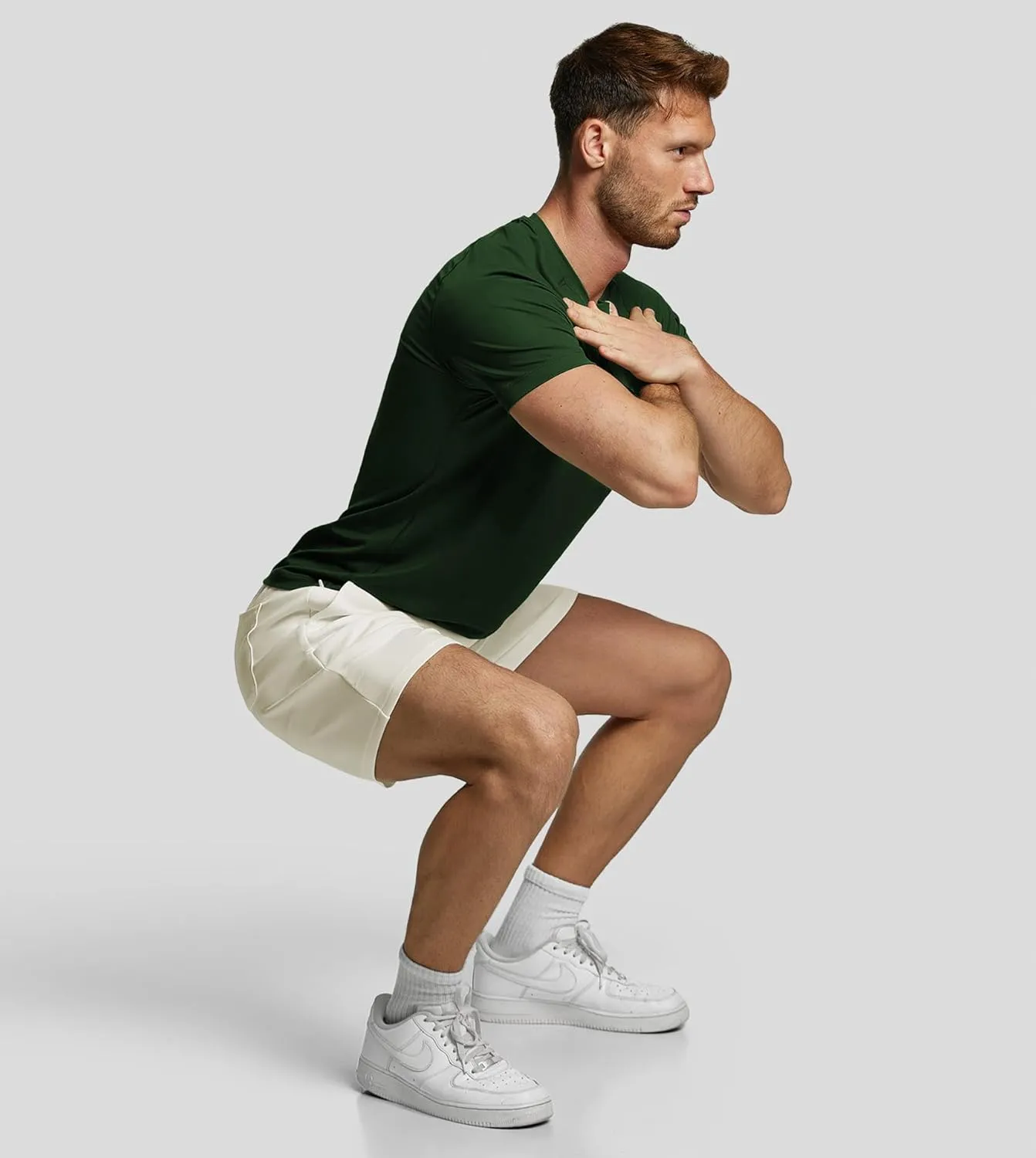 Fioboc Compression Shirts PerformancePro Active Crew Neck Tee Moisture Wicking Quick Dry Gym Running Shirts S-4XL