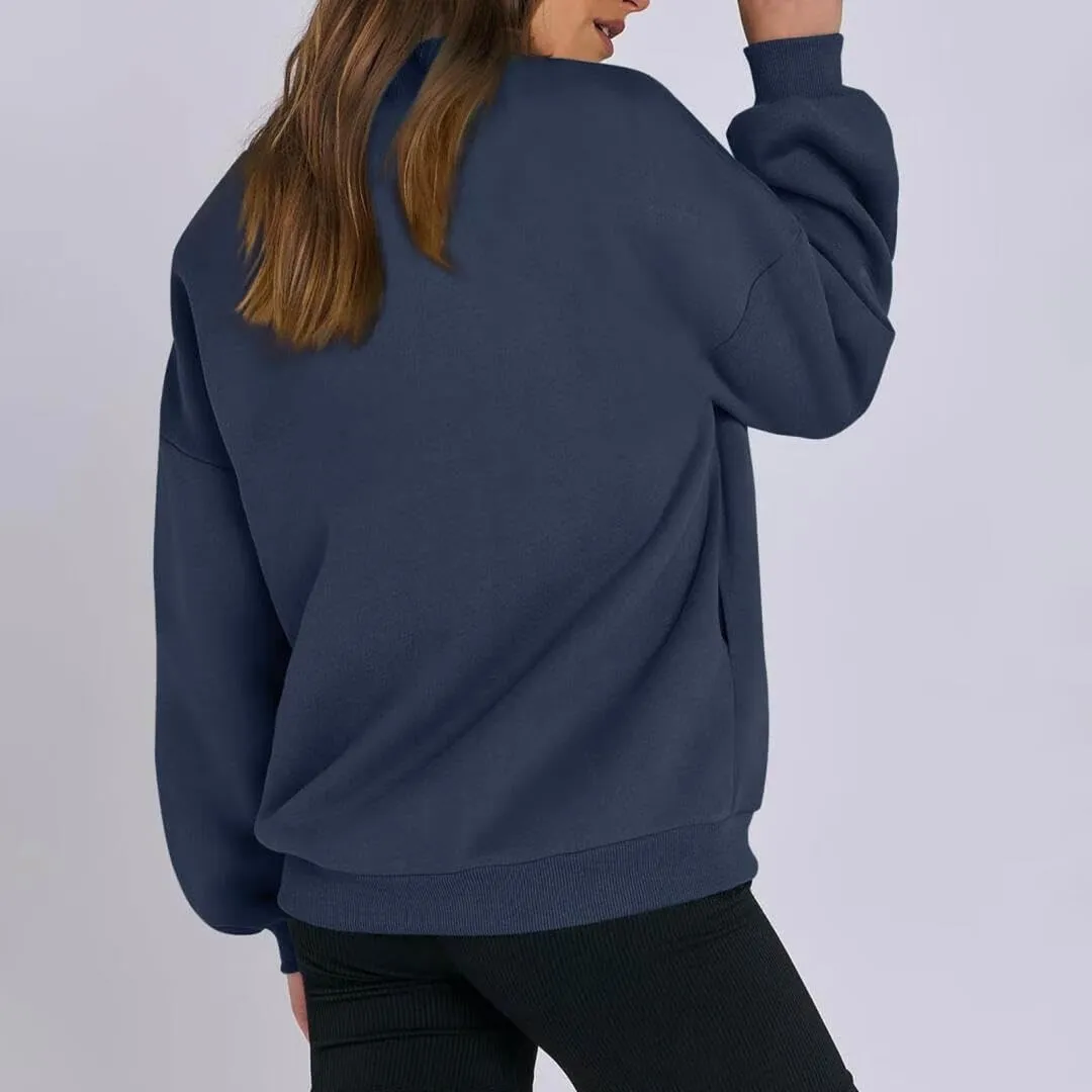 FMCHICO Women's Oversized Full Zip Up Sweatshirts Jacket 2024 Fall Fleece Long Sleeve Hoodies Outfit