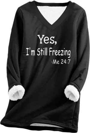 Fuzzy Fleece Lined Sweatshirts for Women 2023 Cozy Winter Pullover Sweater Tops v Neck Plus Size Loose Long Loungewear