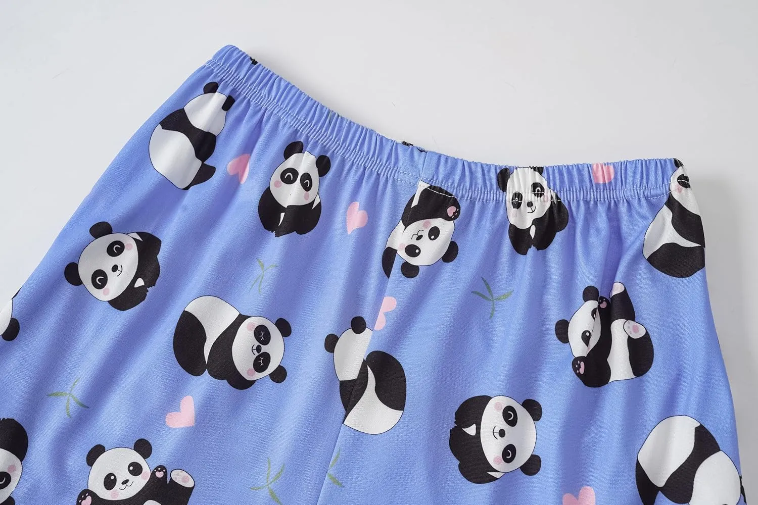 Girls Pajamas Short Sleeve Long Pants and Shorts 3 Piece Sleepwear Button Down Outfit with Pockets Loung Sets
