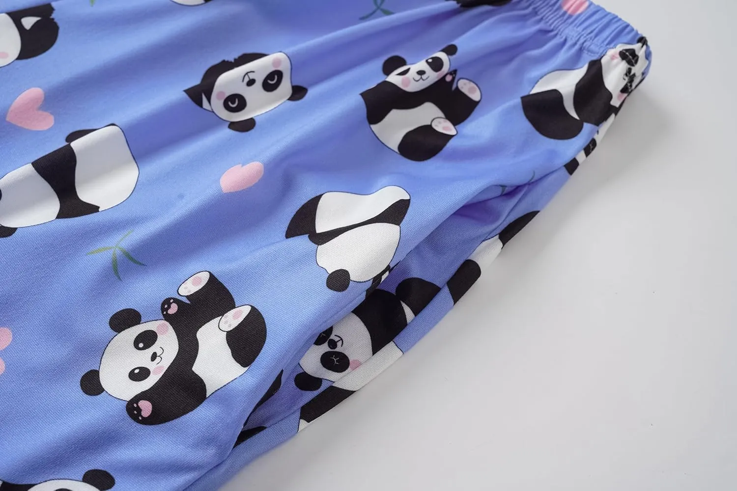 Girls Pajamas Short Sleeve Long Pants and Shorts 3 Piece Sleepwear Button Down Outfit with Pockets Loung Sets