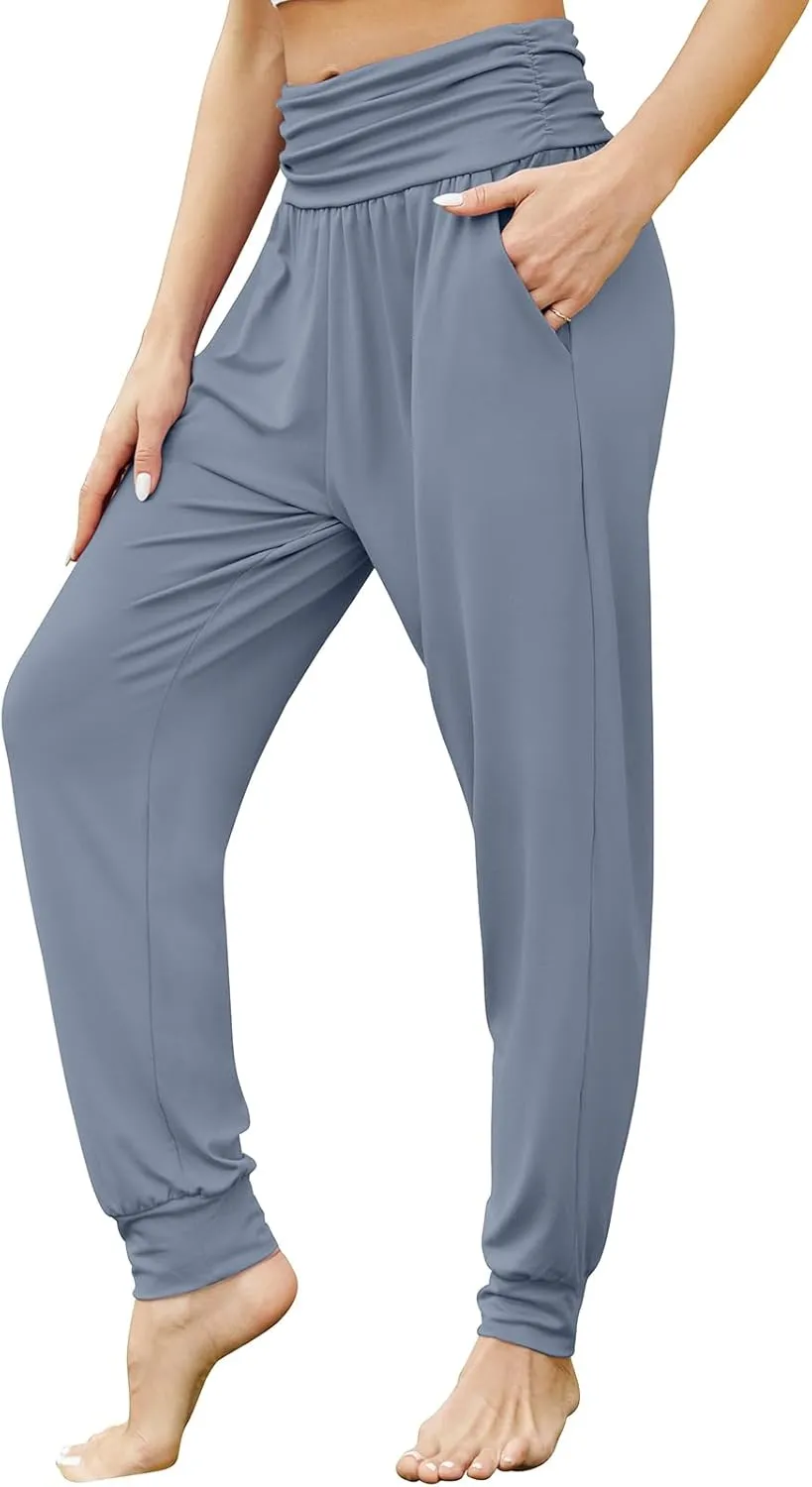 Gracyoga Women's Yoga Joggers Pants Casual Loose Workout Sweatpants Comfy Lounge Pants with Pockets