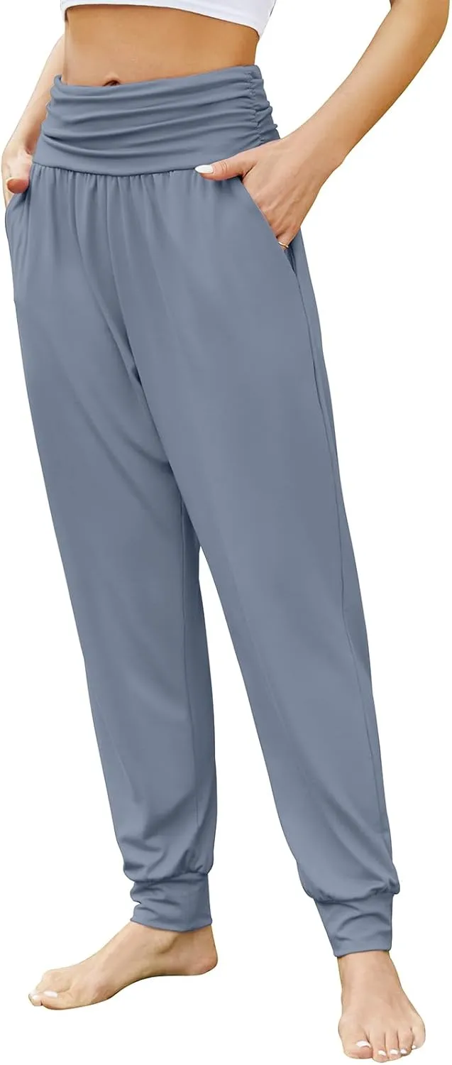 Gracyoga Women's Yoga Joggers Pants Casual Loose Workout Sweatpants Comfy Lounge Pants with Pockets
