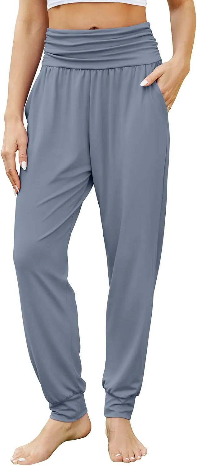 Gracyoga Women's Yoga Joggers Pants Casual Loose Workout Sweatpants Comfy Lounge Pants with Pockets