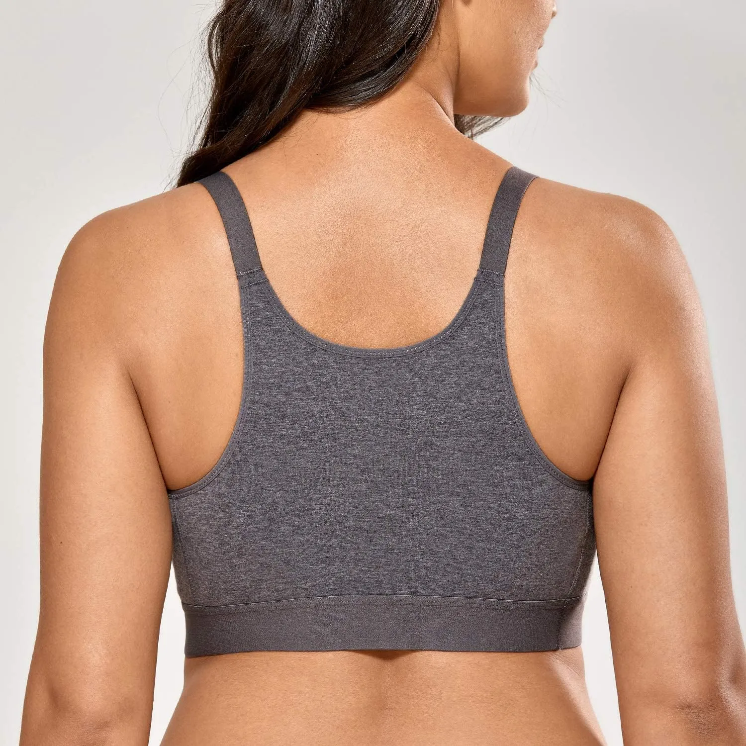 Gratlin Women's Plus Size Nursing Bra Sports Maternity Support Cotton Breastfeeding Bras