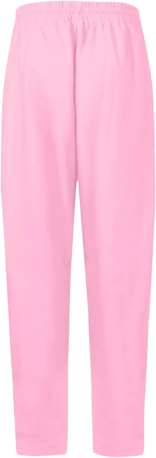 high Waisted Pants for Women Elastic Waist Straight Leg Sweatpants Pockets Solid Drawstring Comfy Loungewear Clothing