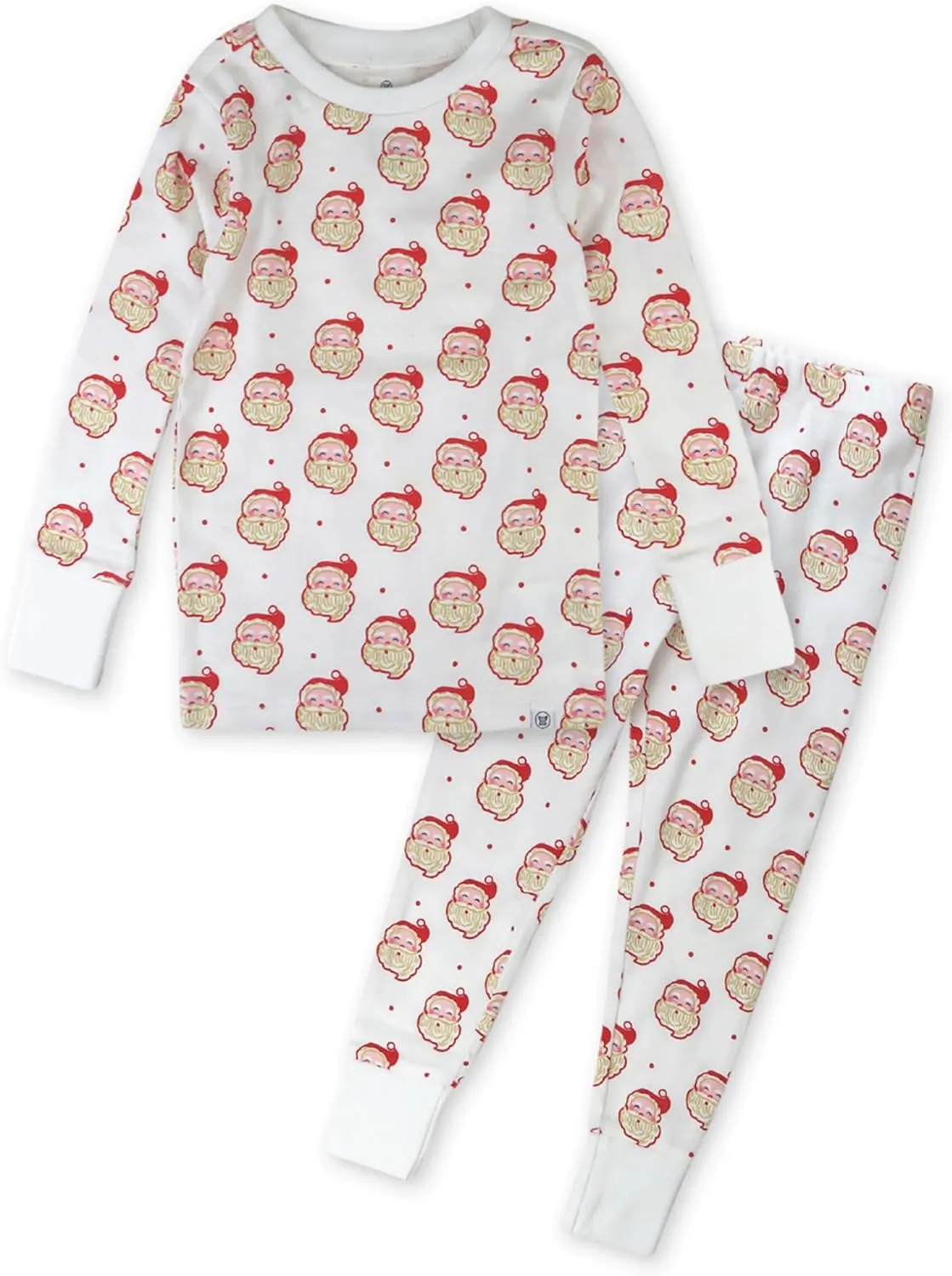 HonestBaby Holiday 2-Piece Pajamas Sleepwear PJs 100% Organic Cotton for Baby, Toddler, Kids, Ho Ho Ho