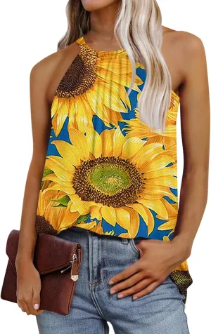 HTHLVMD Fashion Summer Plus Size Blouse for Women Loungewear Sleeveless Crewneck Camisole Women Sexy Casual Camisole