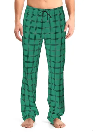 Idtswch Mens Tall Pajama Pants 30/32/34/36/38 Long Inseam Plaid Lounge Pants Sleepwear Pajama Bottoms 100% Cotton