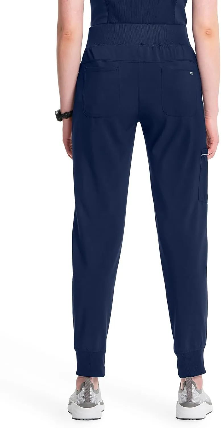 Infinity Women's Scrub Jogger Pants Mid Rise Bottoms with 5 Pockets, Moisture Wicking & 360° Stretch Fabric - CK110A