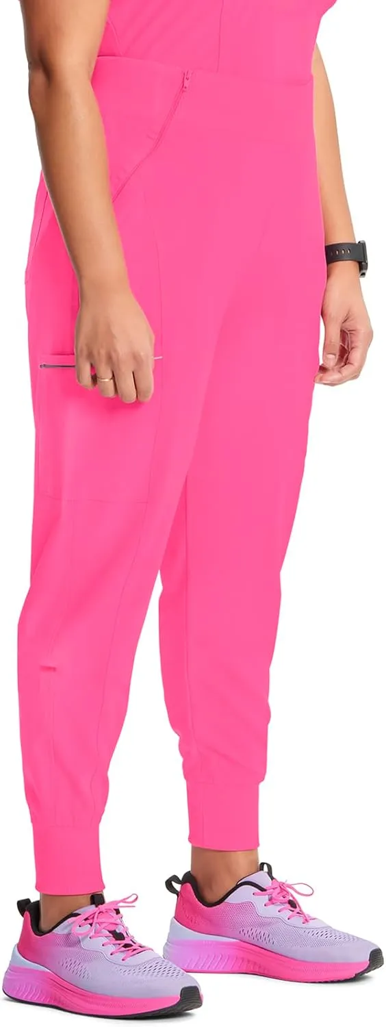 Infinity Women's Scrub Jogger Pants Mid Rise Bottoms with 5 Pockets, Moisture Wicking & 360° Stretch Fabric - CK110A