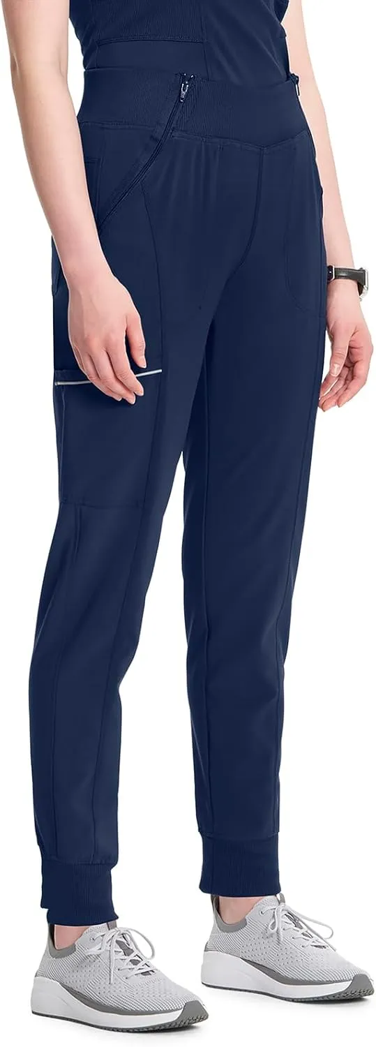 Infinity Women's Scrub Jogger Pants Mid Rise Bottoms with 5 Pockets, Moisture Wicking & 360° Stretch Fabric - CK110A