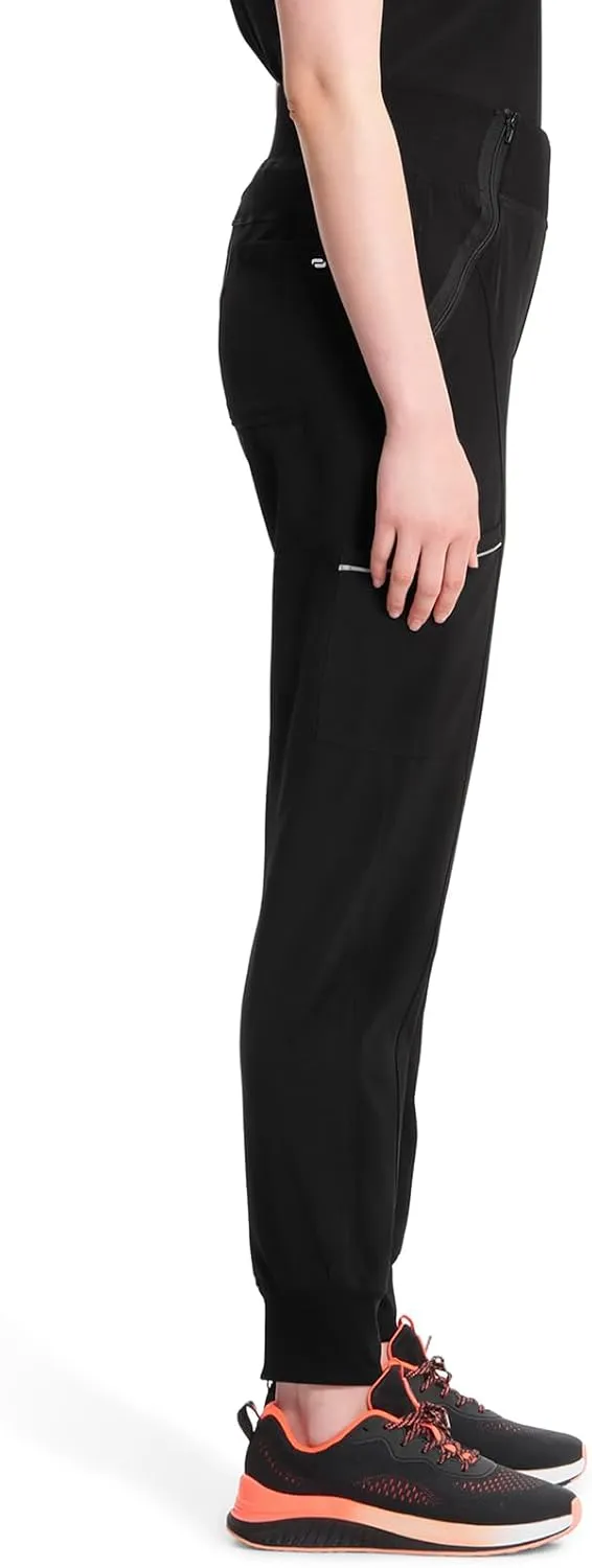 Infinity Women's Scrub Jogger Pants Mid Rise Bottoms with 5 Pockets, Moisture Wicking & 360° Stretch Fabric - CK110A