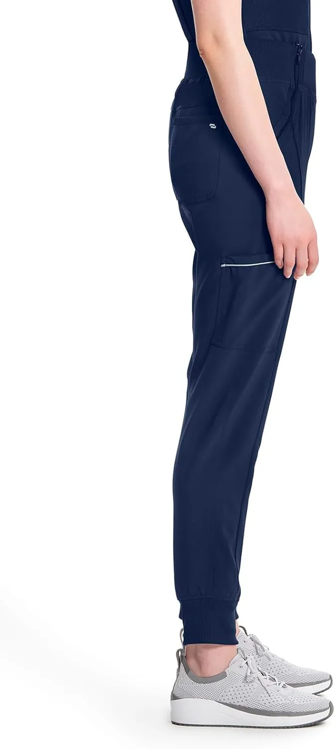 Infinity Women's Scrub Jogger Pants Mid Rise Bottoms with 5 Pockets, Moisture Wicking & 360° Stretch Fabric - CK110A