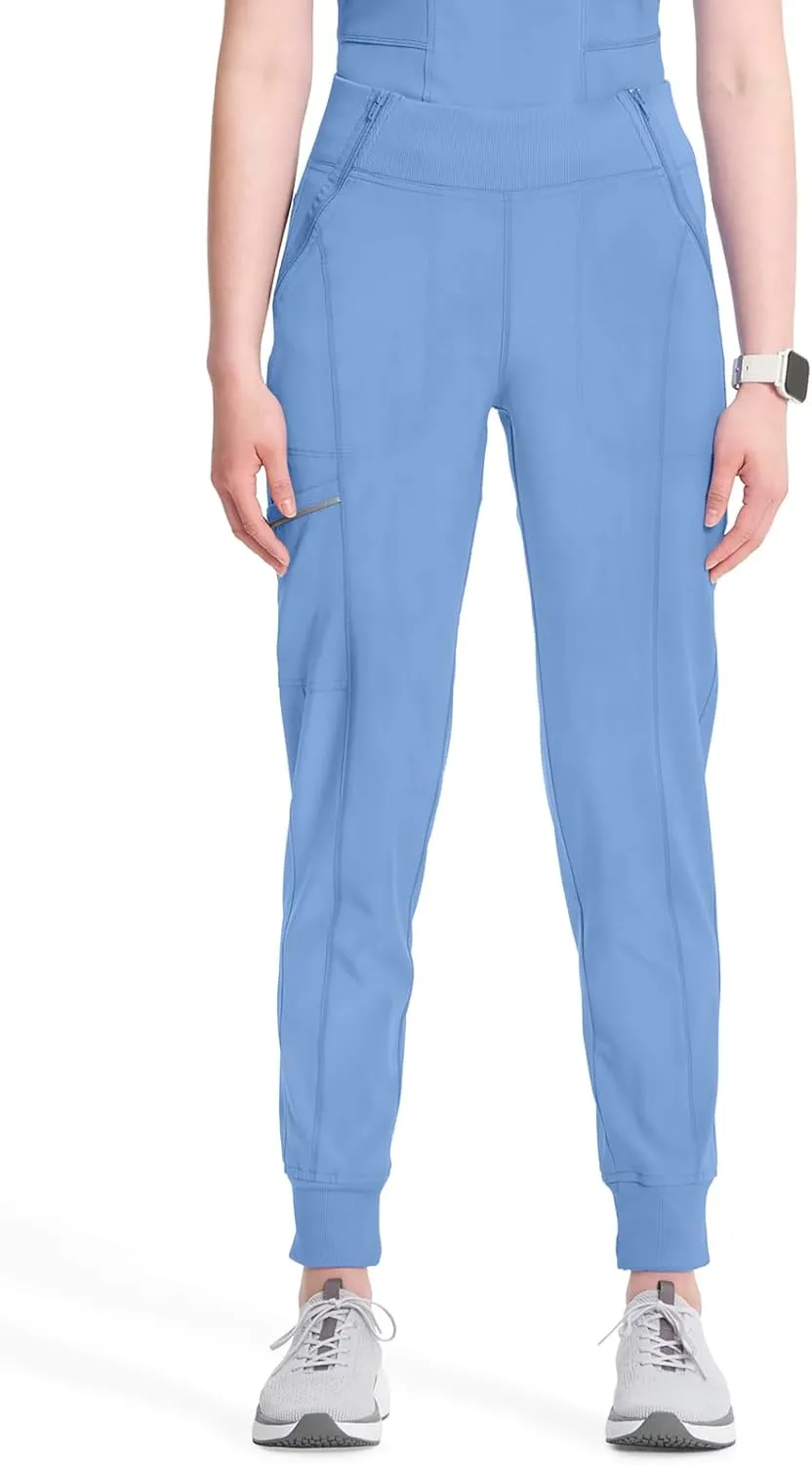 Infinity Women's Scrub Jogger Pants Mid Rise Bottoms with 5 Pockets, Moisture Wicking & 360° Stretch Fabric - CK110A