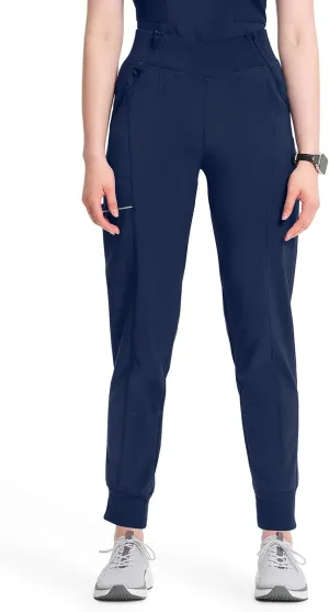 Infinity Women's Scrub Jogger Pants Mid Rise Bottoms with 5 Pockets, Moisture Wicking & 360° Stretch Fabric - CK110A