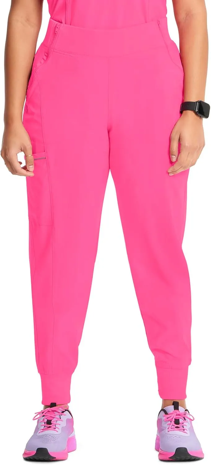 Infinity Women's Scrub Jogger Pants Mid Rise Bottoms with 5 Pockets, Moisture Wicking & 360° Stretch Fabric - CK110A