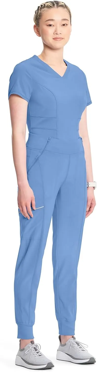 Infinity Women's Scrub Jogger Pants Mid Rise Bottoms with 5 Pockets, Moisture Wicking & 360° Stretch Fabric - CK110A