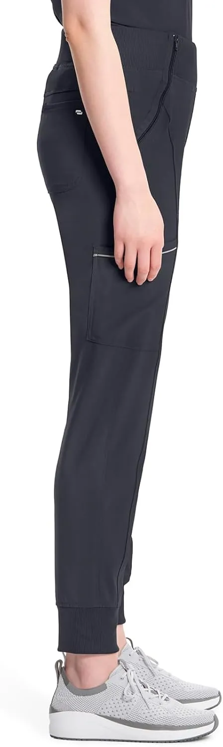Infinity Women's Scrub Jogger Pants Mid Rise Bottoms with 5 Pockets, Moisture Wicking & 360° Stretch Fabric - CK110A