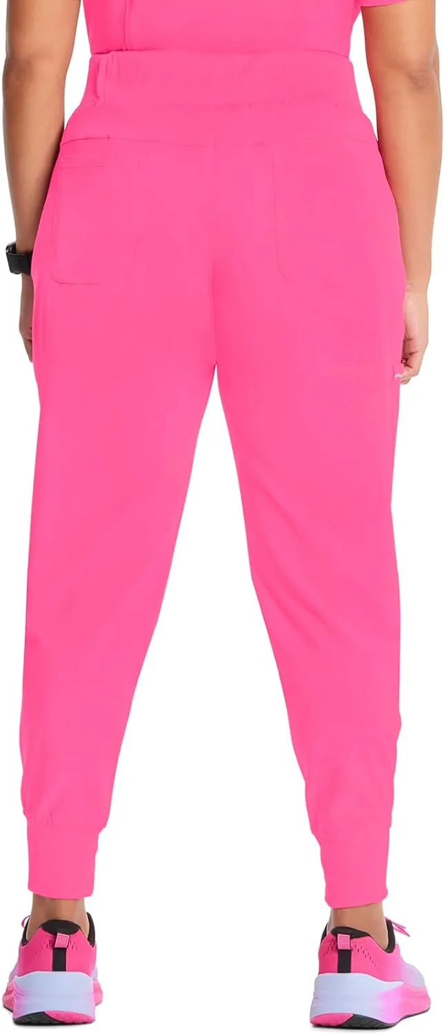 Infinity Women's Scrub Jogger Pants Mid Rise Bottoms with 5 Pockets, Moisture Wicking & 360° Stretch Fabric - CK110A