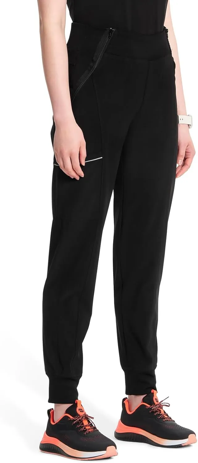 Infinity Women's Scrub Jogger Pants Mid Rise Bottoms with 5 Pockets, Moisture Wicking & 360° Stretch Fabric - CK110A