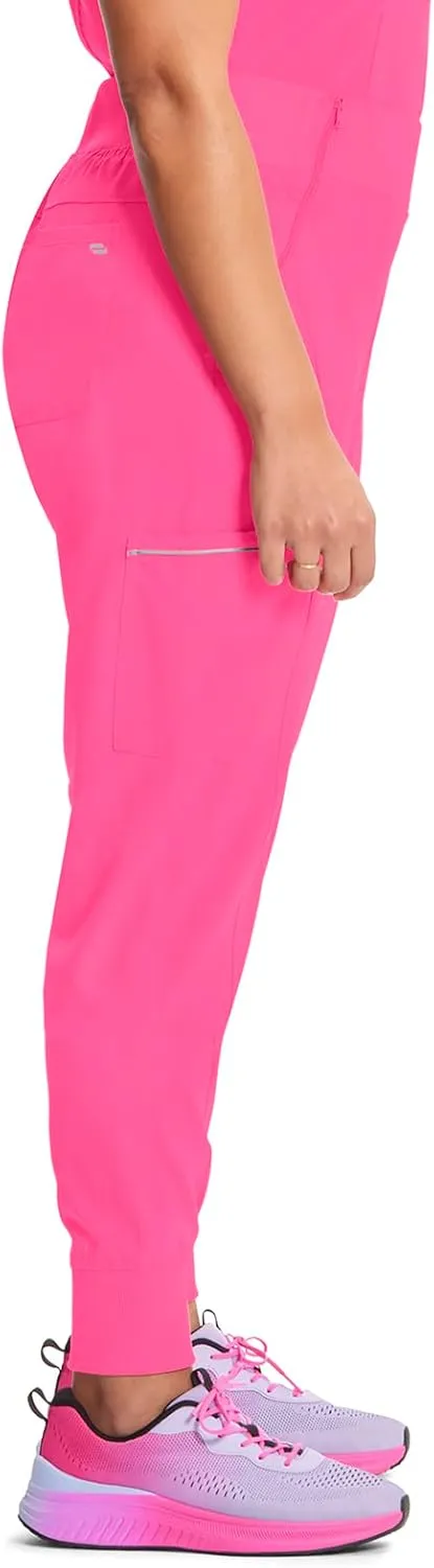 Infinity Women's Scrub Jogger Pants Mid Rise Bottoms with 5 Pockets, Moisture Wicking & 360° Stretch Fabric - CK110A
