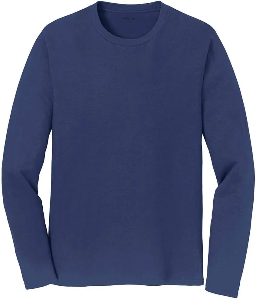 Joe's USA Mens Soft Cotton Long Sleeve Lightweight T-Shirts Sizes S-6XL