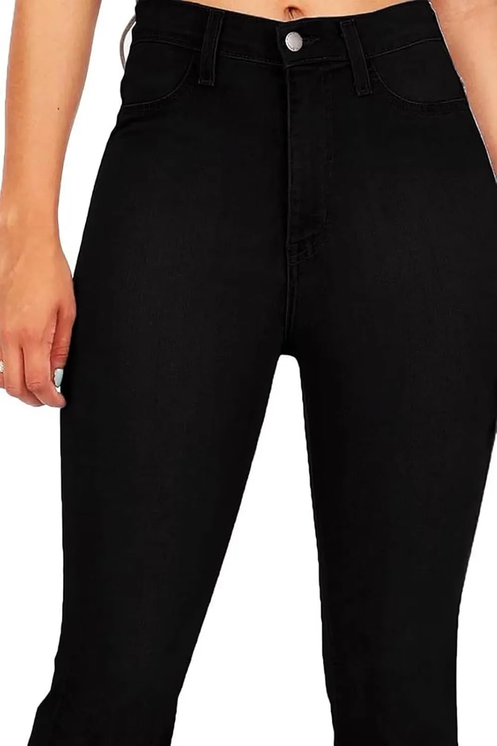 KDF High Waisted Bell Bottom Jeans for Women Flare Jeans for Women Stretch Wide Leg Jeans