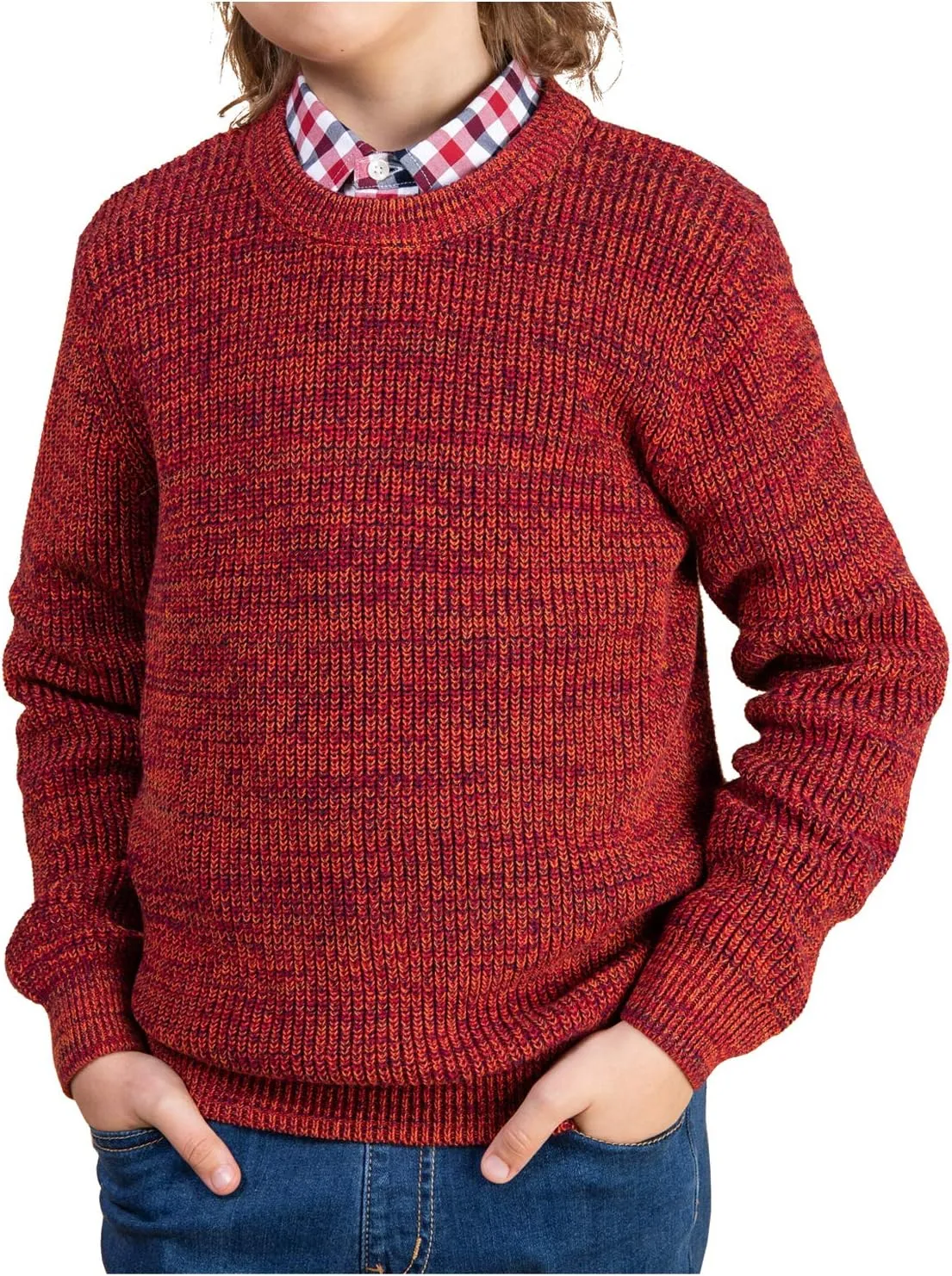Kid Nation Boys Sweater Soft Cotton Kids Sweater for Boy 3-14 Years