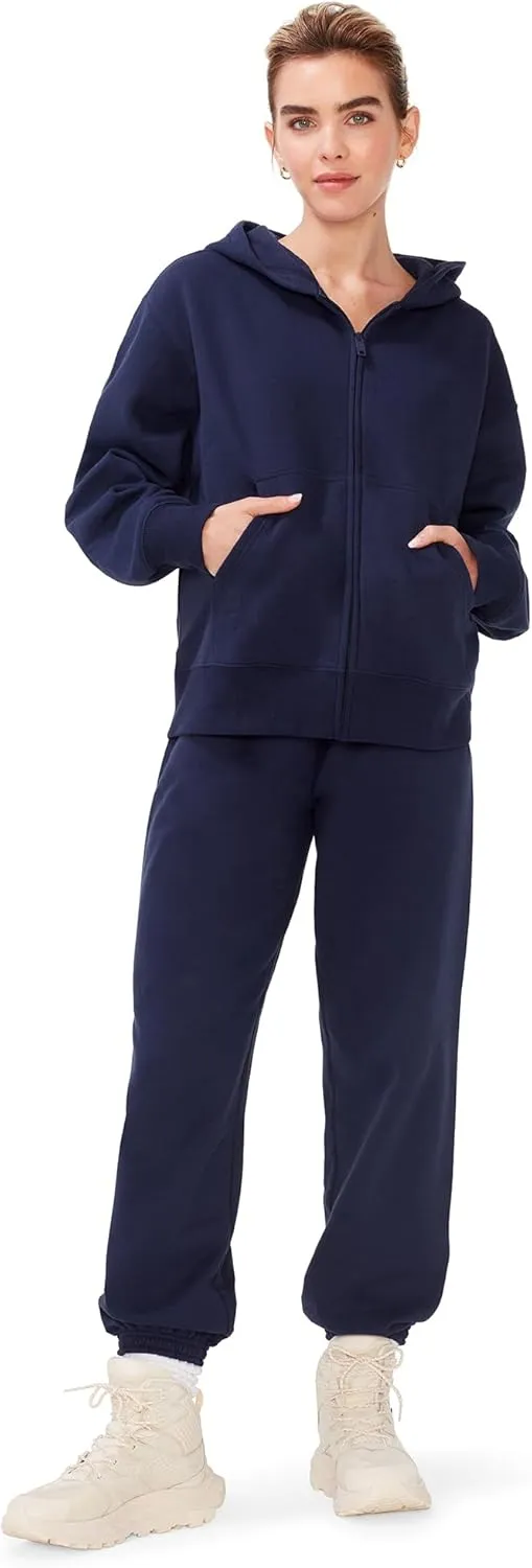 KUT & SO Womens Oversized Sweatpants  High Waisted Premium Midweight Fleece Joggers  Cozy Loungewear Boyfriend Fit