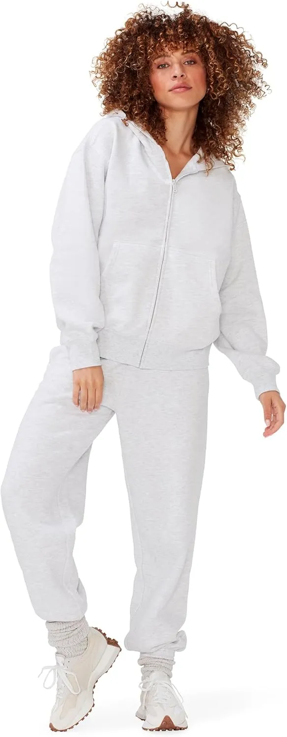 KUT & SO Womens Oversized Sweatpants  High Waisted Premium Midweight Fleece Joggers  Cozy Loungewear Boyfriend Fit