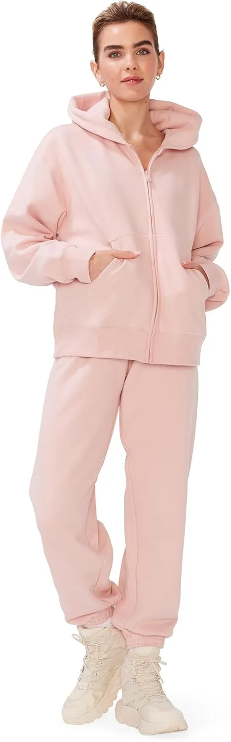 KUT & SO Womens Oversized Sweatpants  High Waisted Premium Midweight Fleece Joggers  Cozy Loungewear Boyfriend Fit