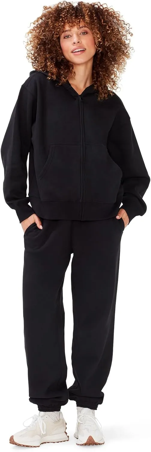 KUT & SO Womens Oversized Sweatpants  High Waisted Premium Midweight Fleece Joggers  Cozy Loungewear Boyfriend Fit