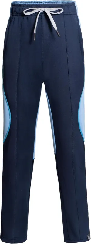 Little Donkey Andy Boys' Sweatpants, Moisture Wicking Kids Sport Pants, Active Patchwork Fabric Joggers(6-14)
