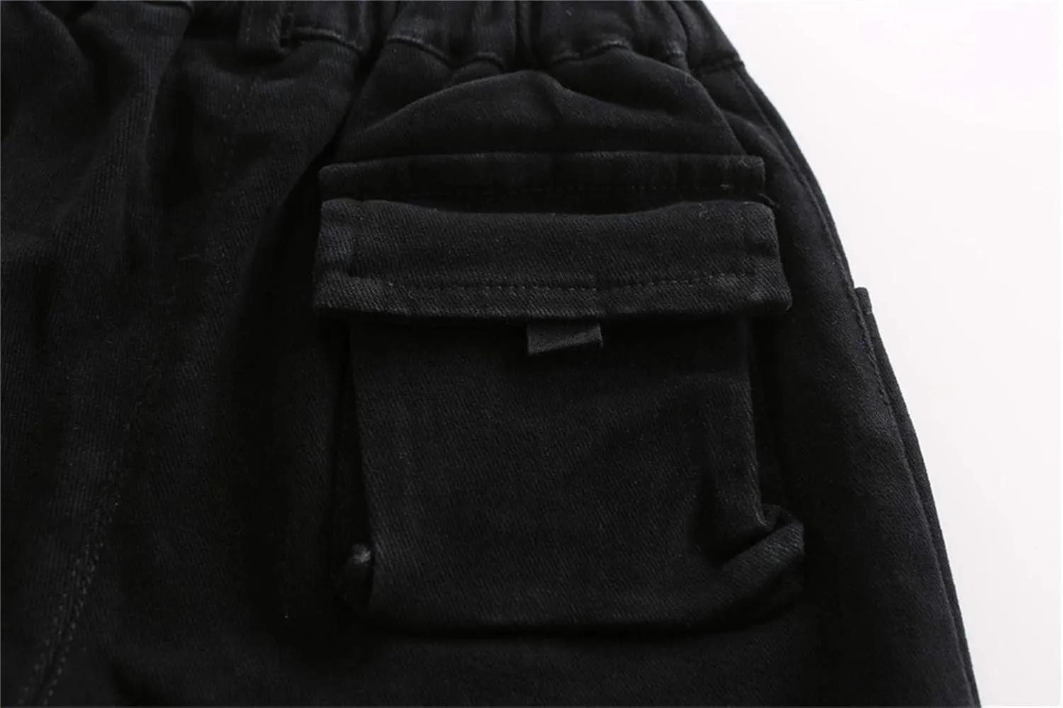 Little Kids Boys Elastic Waist Pocket Chino Casual Active Cargo Pants Joggers