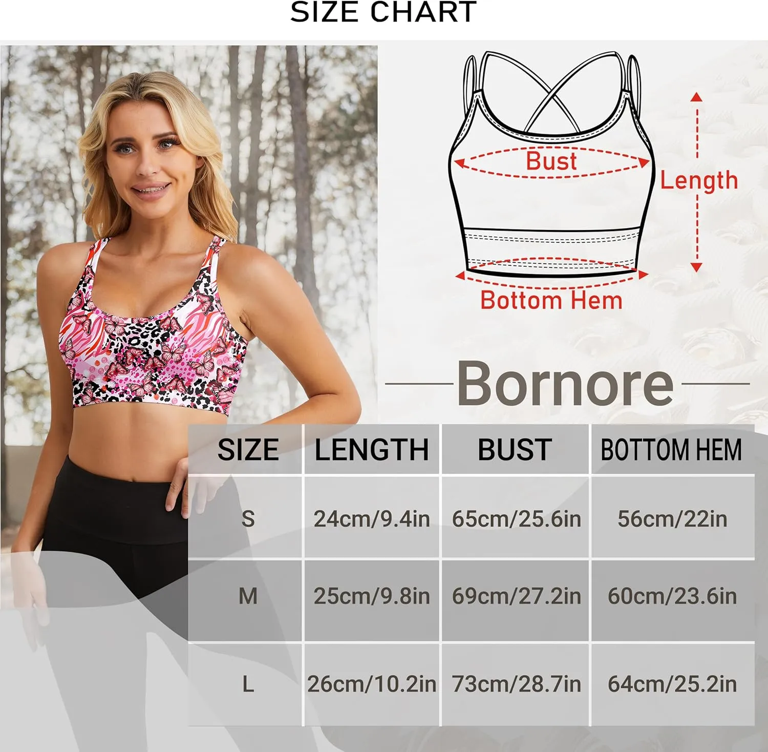 Longline Sports Bras Padded Pattern Workout Tank Tops Theme Party Outfit Crop Top Costumes for Women