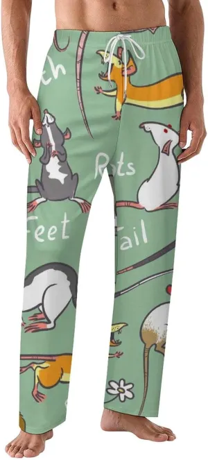 Men Pajama Pants Trouser Lounge Pants Sleepwear with Pockets (S-5XL)