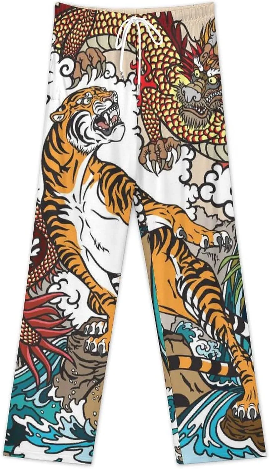 Men Pajama Pants Trouser Lounge Pants Sleepwear with Pockets (S-5XL)