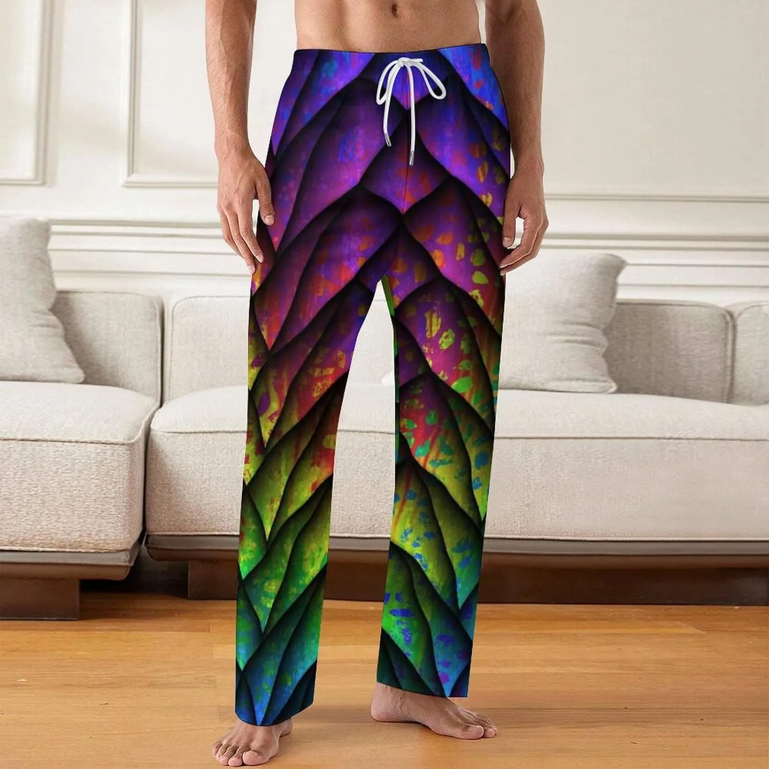 Men Pajama Pants Trouser Lounge Pants Sleepwear with Pockets (S-5XL)