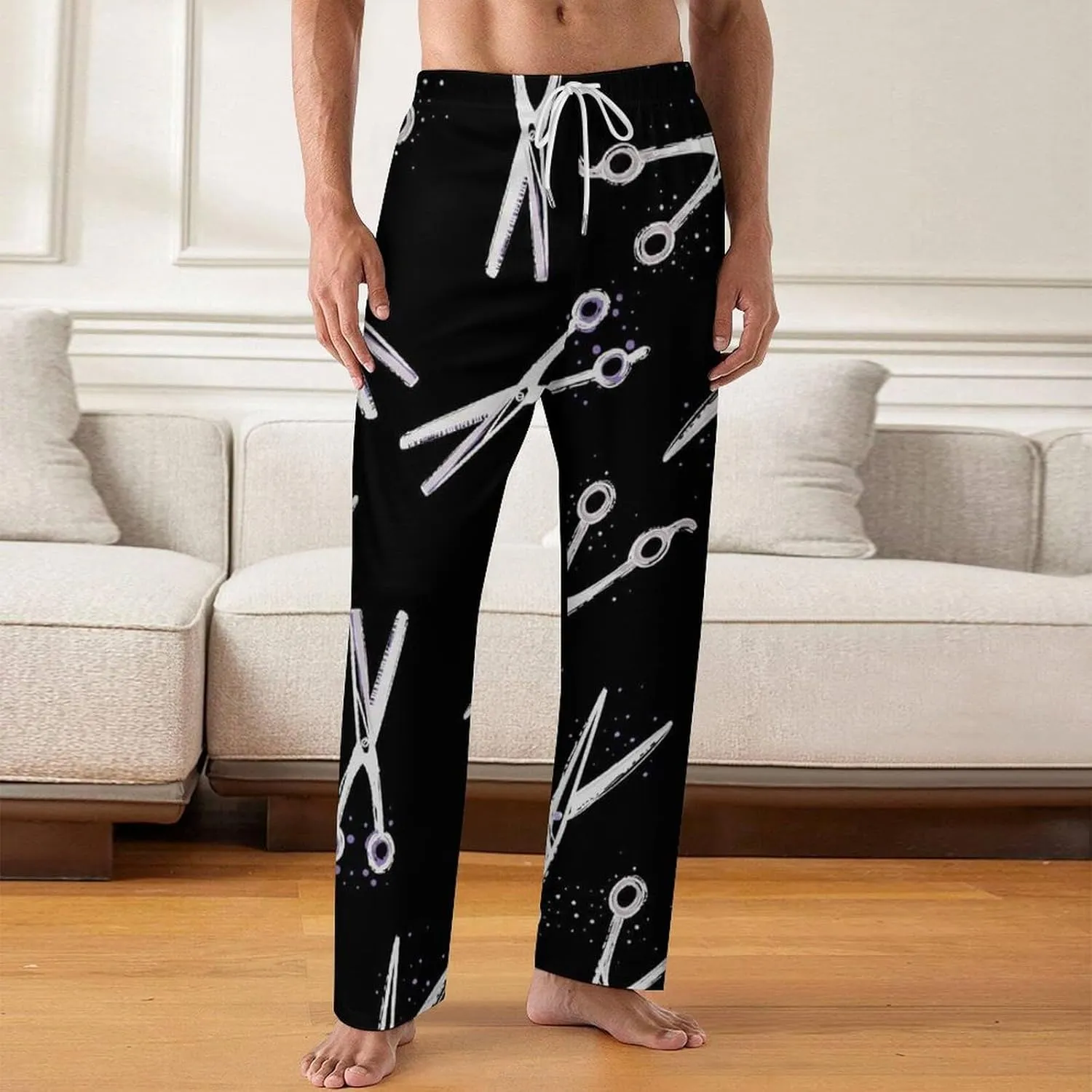 Men Pajama Pants Trouser Lounge Pants Sleepwear with Pockets (S-5XL)