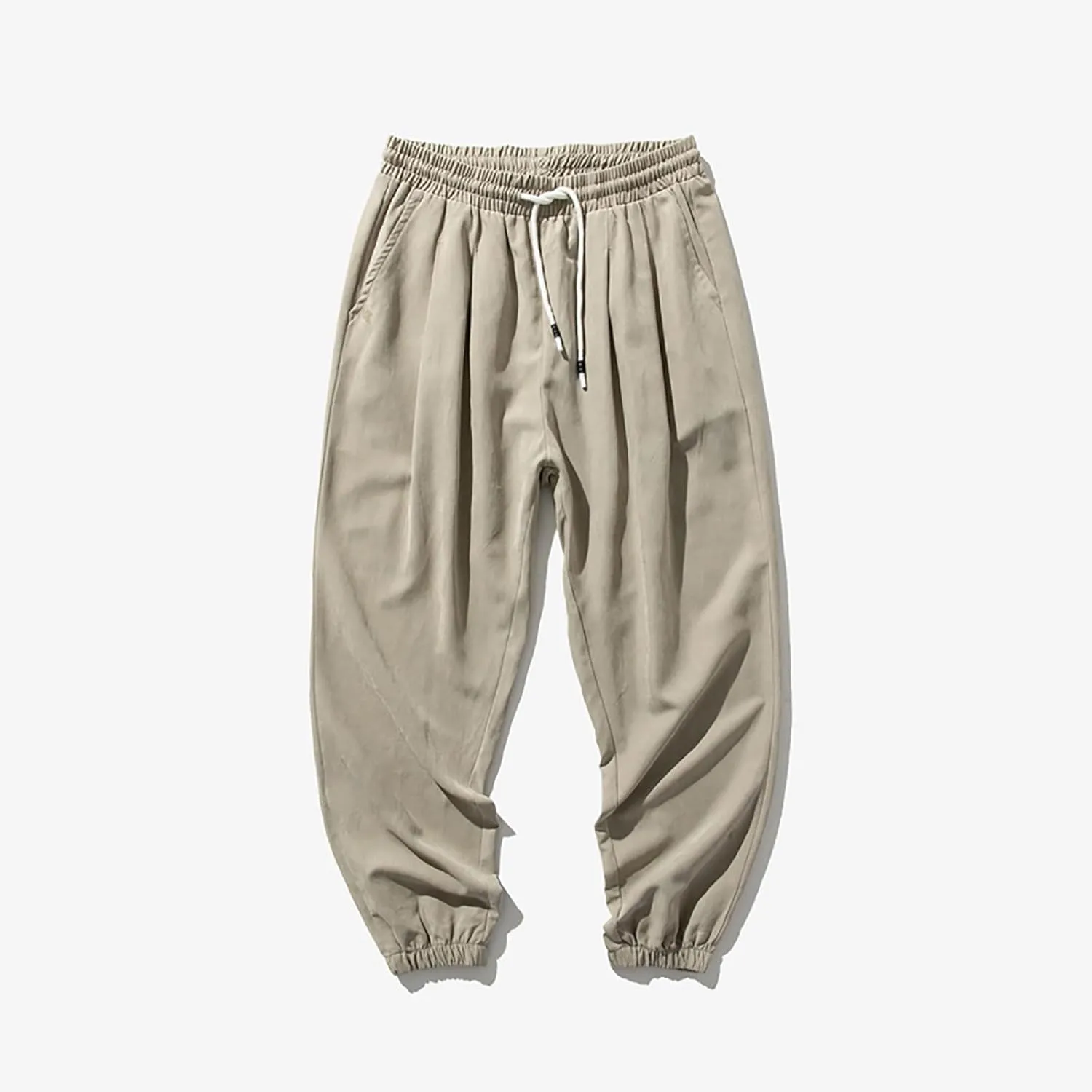 Mens Baggy Sweatpants Casual Relaxed Fit Baggy Pants Elastic Waist Drawstring Big and Tall Joggers Cargo Hiking Pants