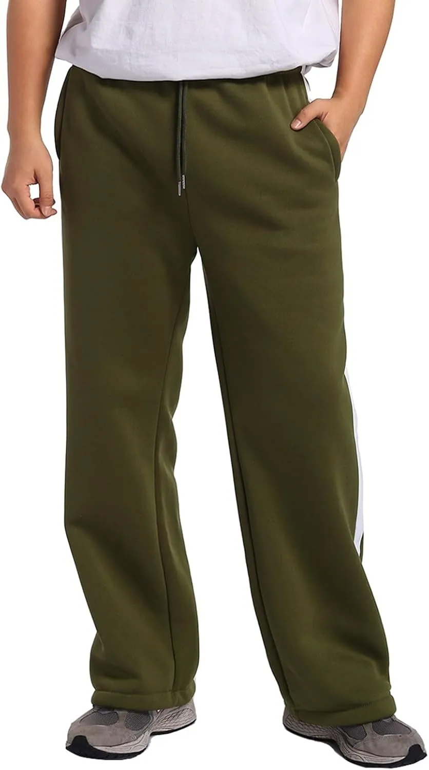Men's Casual Cargo Pants Relaxed Fit Outdoor Hiking Workout Sweatpants, Stretch Drawstring Elastic Waist Jogger Pants