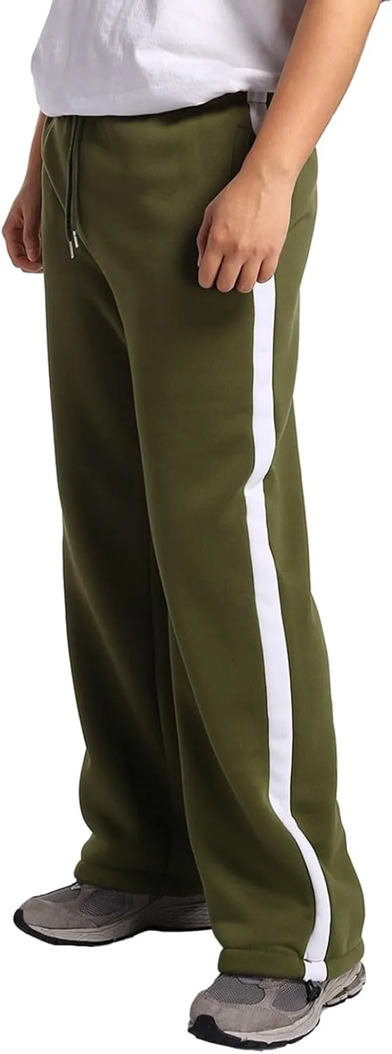 Men's Casual Cargo Pants Relaxed Fit Outdoor Hiking Workout Sweatpants, Stretch Drawstring Elastic Waist Jogger Pants