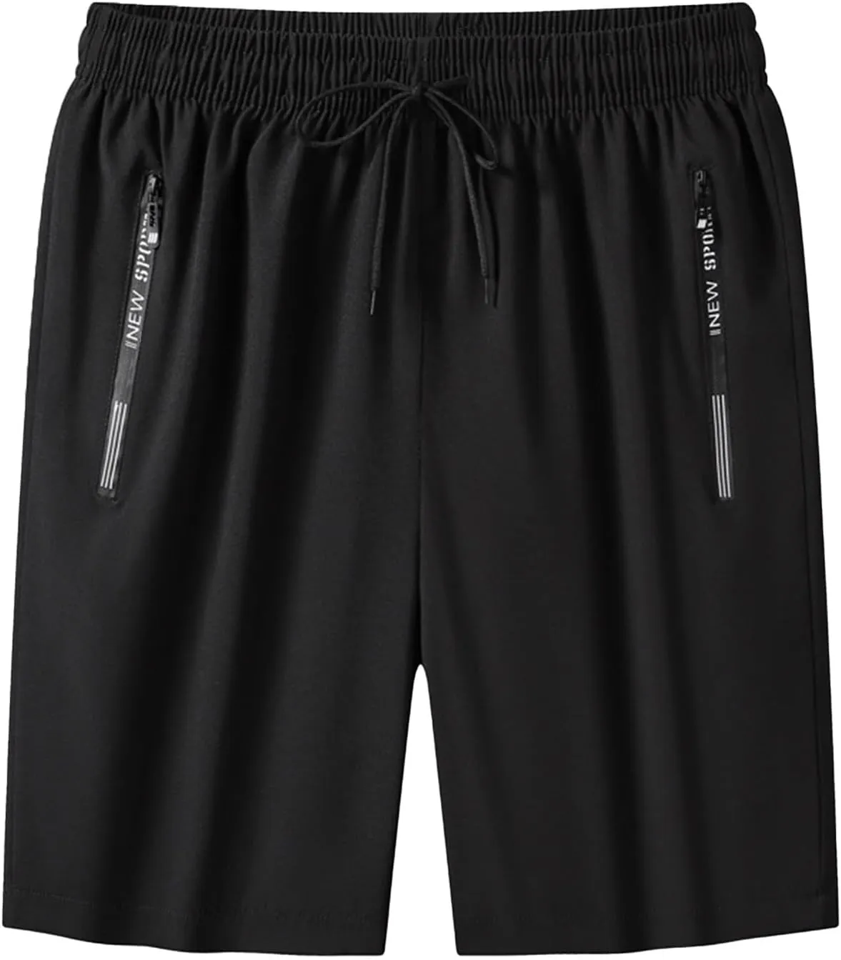 Men's Classic Cotton Casual Shorts, Ice Silk Athletic Elastic Waistband Daily Wear Walking Summer Loungewear