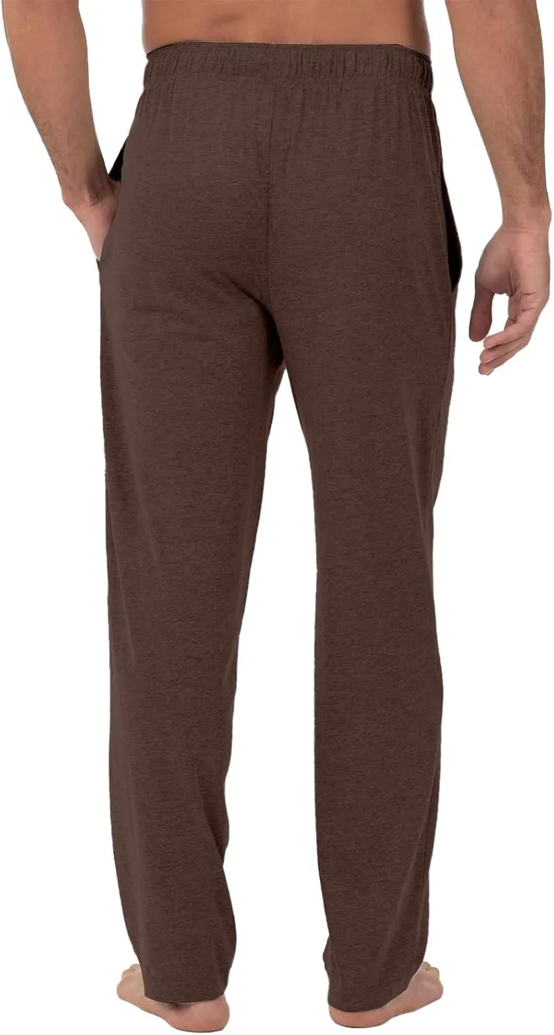 Men's Pajama Pants Solid/Plaid Pajama Pants Sleep Soft Lounge Pants PJ Bottoms Sleepwear Pants with Drawstring Pockets