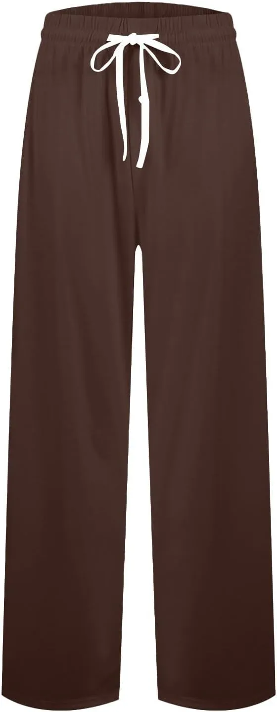 Men's Pajama Pants Solid/Plaid Pajama Pants Sleep Soft Lounge Pants PJ Bottoms Sleepwear Pants with Drawstring Pockets