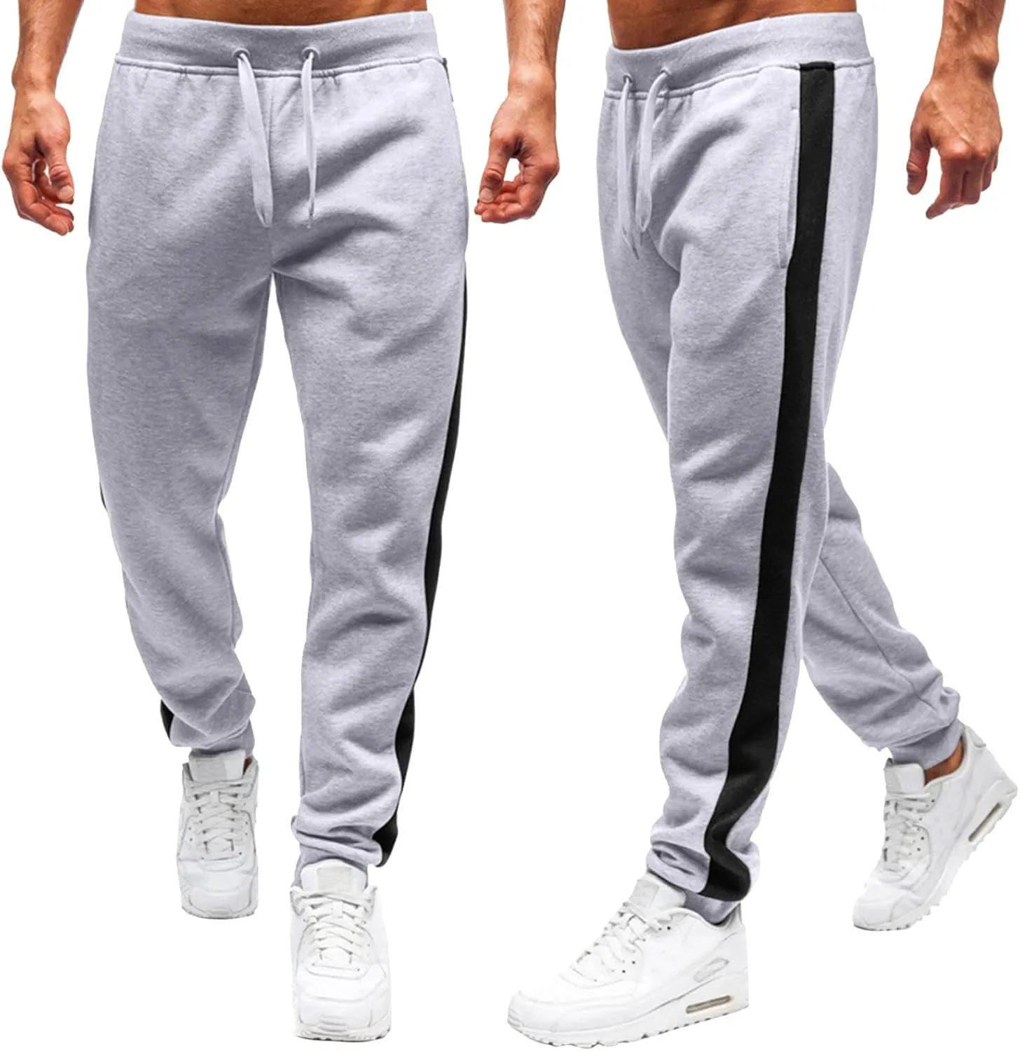 Mens Sweatpants Pants Hiking Ripstop Cargo Pants Relaxed Fit Cargo Pant Men's Drawstring Waist Side Pocket Straight