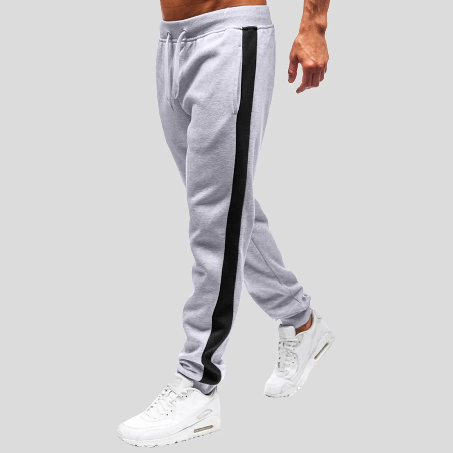 Mens Sweatpants Pants Hiking Ripstop Cargo Pants Relaxed Fit Cargo Pant Men's Drawstring Waist Side Pocket Straight