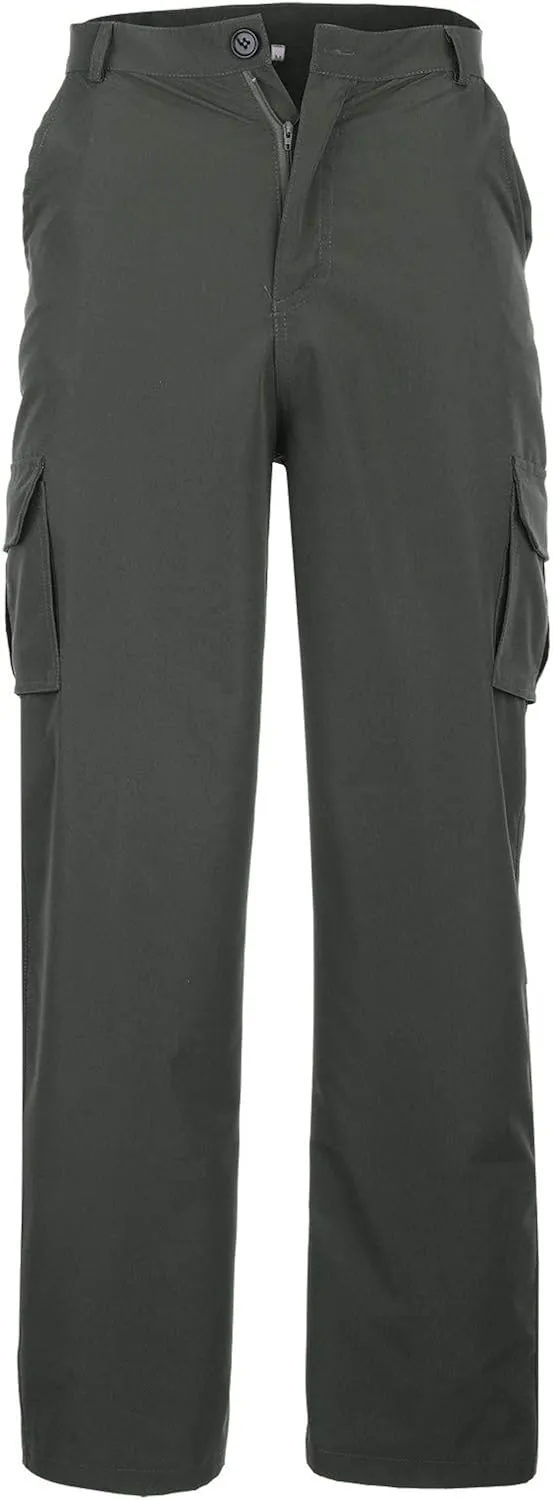 Mens Workout Cargo Sweatpants Heavyweight Athletic Joggers Multi-Pockets Relaxed Fit Cargo Pants Men's Heavyweight
